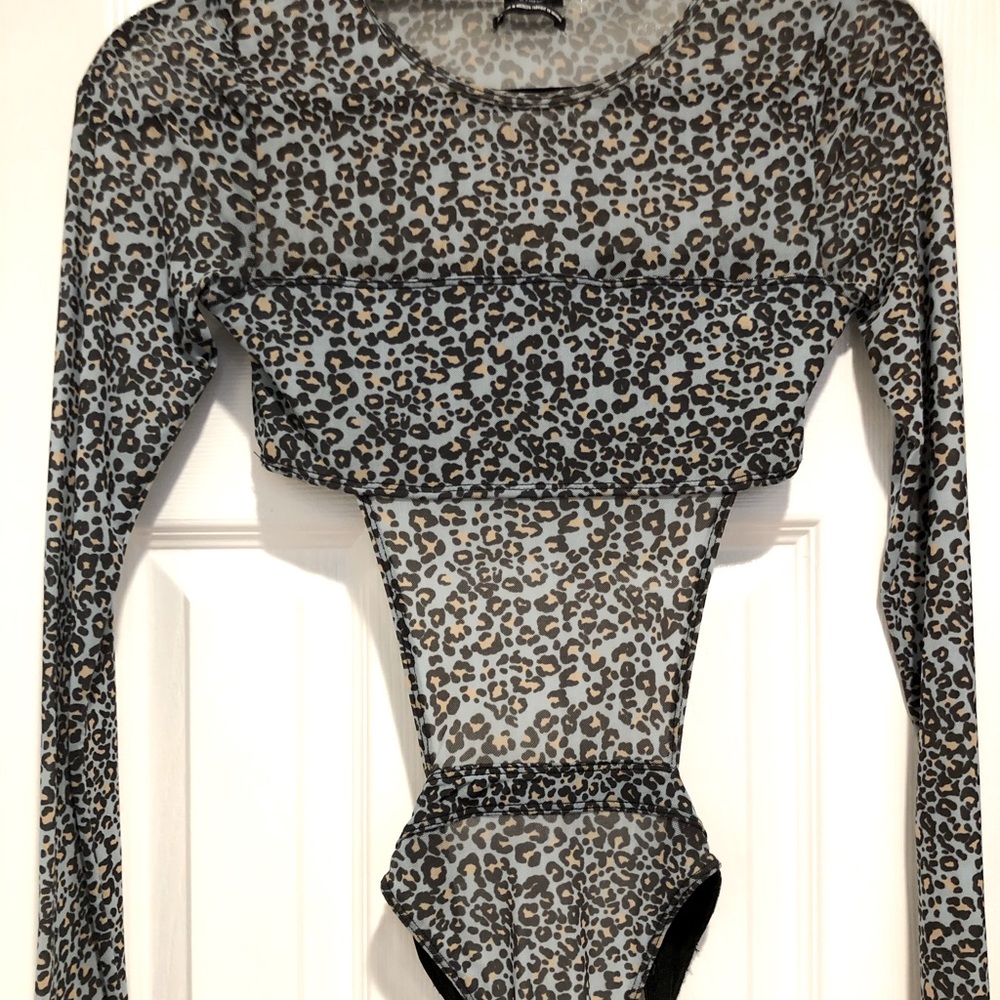 NEW Urban Outfiters Leopard Thong BodySuit